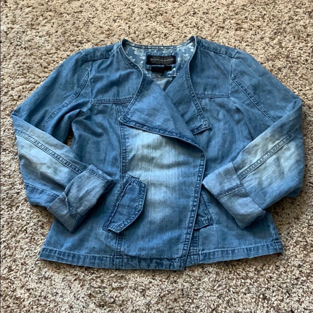 ‘Live A Little’ Denim Jacket, Small Petite